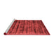 Contemporary Red Washable Rugs