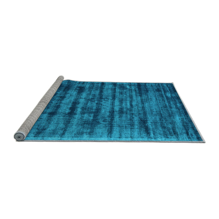 Sideview of Machine Washable Abstract Light Blue Contemporary Rug, wshcon2941lblu