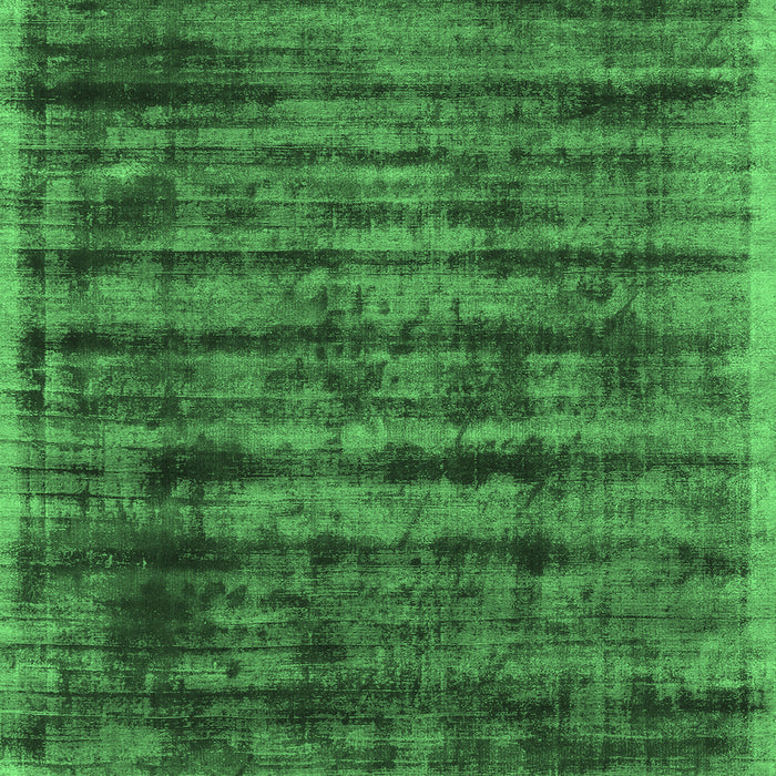Machine Washable Abstract Emerald Green Contemporary Area Rugs, wshcon2941emgrn