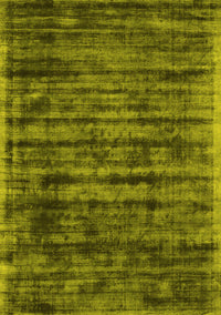 Abstract Yellow Contemporary Rug, con2941yw