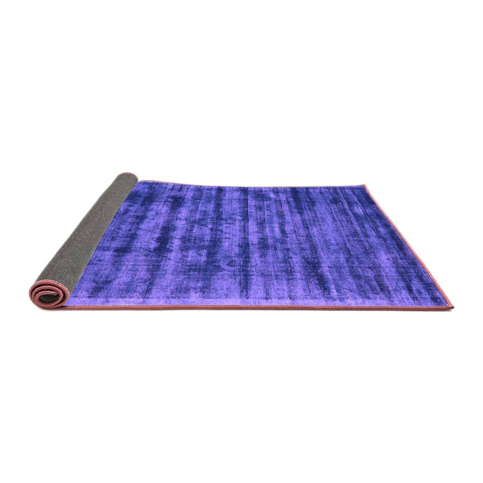Sideview of Abstract Purple Contemporary Rug, con2941pur