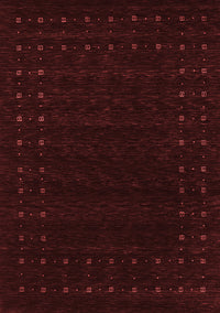 Abstract Red Contemporary Rug, con2942red