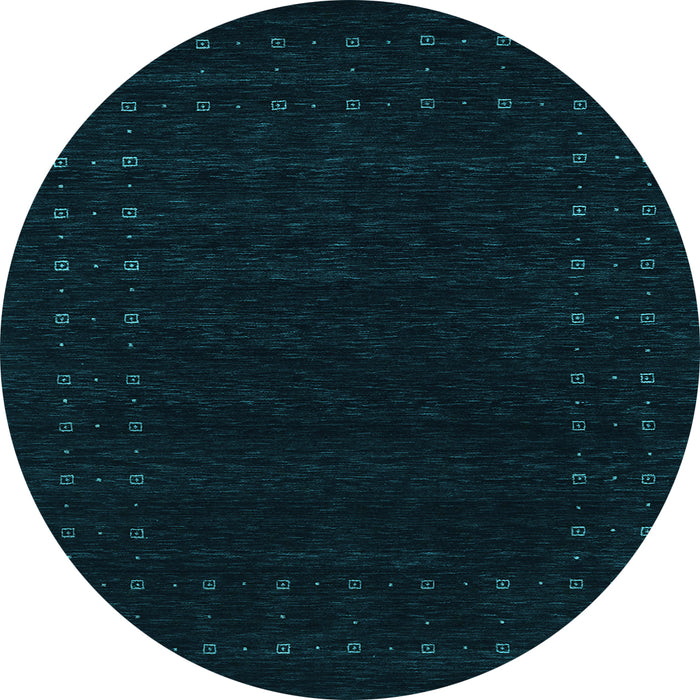 Round Machine Washable Abstract Light Blue Contemporary Rug, wshcon2942lblu