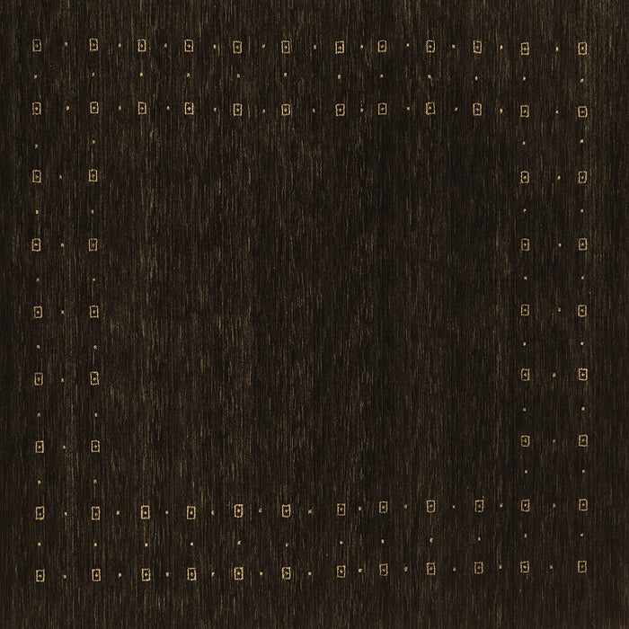 Square Abstract Brown Contemporary Rug, con2942brn