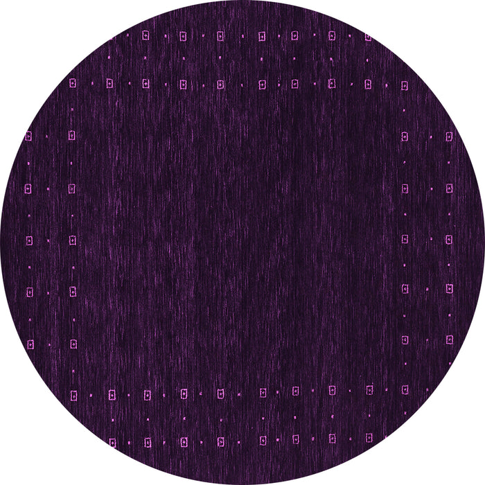 Round Abstract Pink Contemporary Rug, con2942pnk