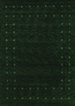 Abstract Emerald Green Contemporary Rug, con2942emgrn