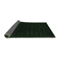 Sideview of Abstract Emerald Green Contemporary Rug, con2942emgrn