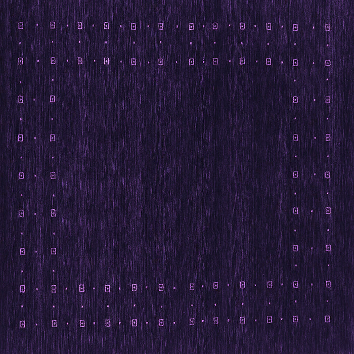 Square Machine Washable Abstract Purple Contemporary Area Rugs, wshcon2942pur