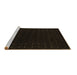 Sideview of Machine Washable Abstract Brown Contemporary Rug, wshcon2942brn