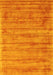 Machine Washable Abstract Yellow Contemporary Rug, wshcon2943yw