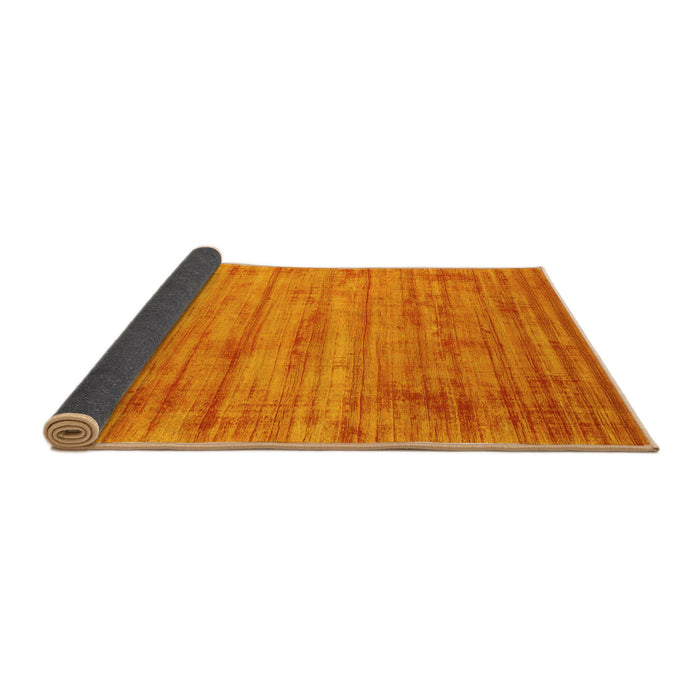 Sideview of Abstract Yellow Contemporary Rug, con2943yw