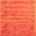 Serging Thickness of Abstract Orange Contemporary Rug, con2943org