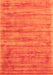 Serging Thickness of Machine Washable Abstract Orange Contemporary Area Rugs, wshcon2943org