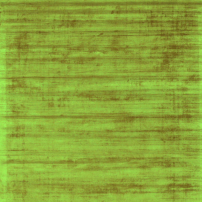 Serging Thickness of Abstract Green Contemporary Rug, con2943grn