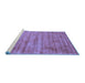 Sideview of Machine Washable Abstract Blue Contemporary Rug, wshcon2943blu