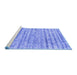 Sideview of Machine Washable Abstract Blue Contemporary Rug, wshcon2944blu