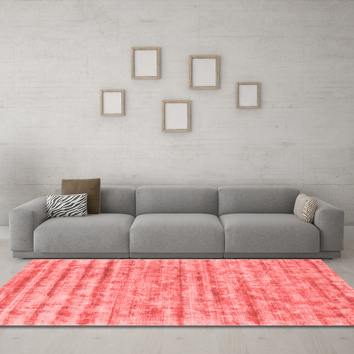 Contemporary Red Washable Rugs