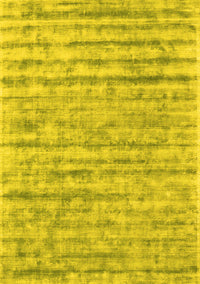 Abstract Yellow Contemporary Rug, con2944yw