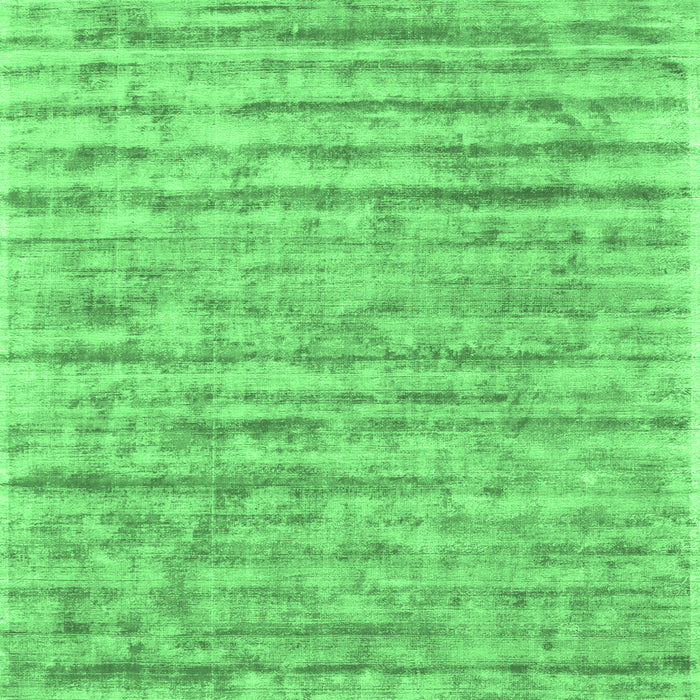 Square Machine Washable Abstract Emerald Green Contemporary Area Rugs, wshcon2944emgrn