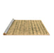 Sideview of Machine Washable Abstract Brown Contemporary Rug, wshcon2944brn