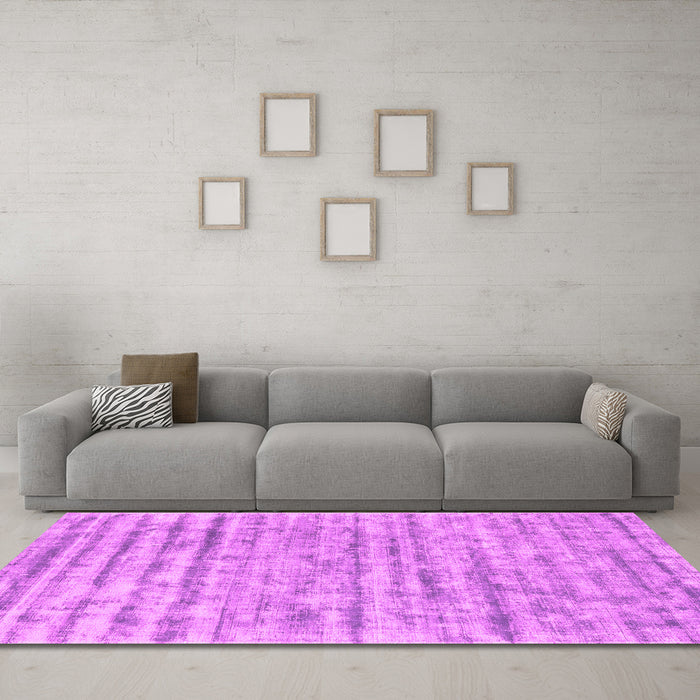 Machine Washable Abstract Pink Contemporary Rug in a Living Room, wshcon2944pnk
