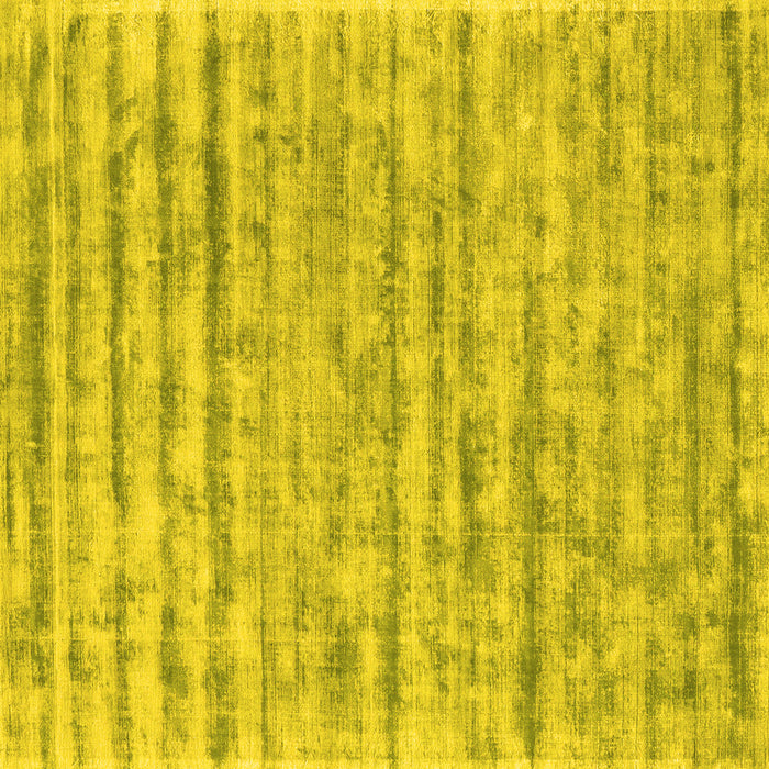 Square Abstract Yellow Contemporary Rug, con2944yw