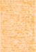 Solid Orange Modern Rug, con2945org