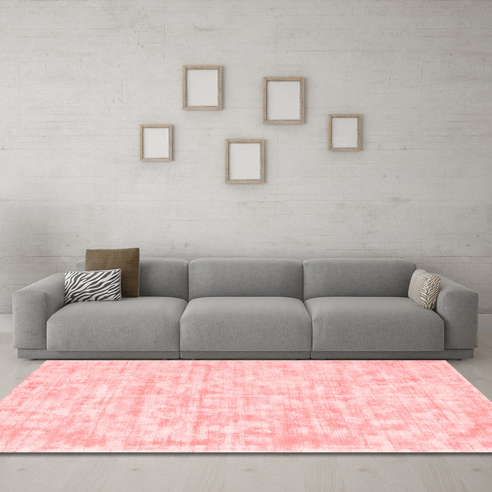 Modern Red Washable Rugs