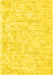 Machine Washable Solid Yellow Modern Rug, wshcon2945yw