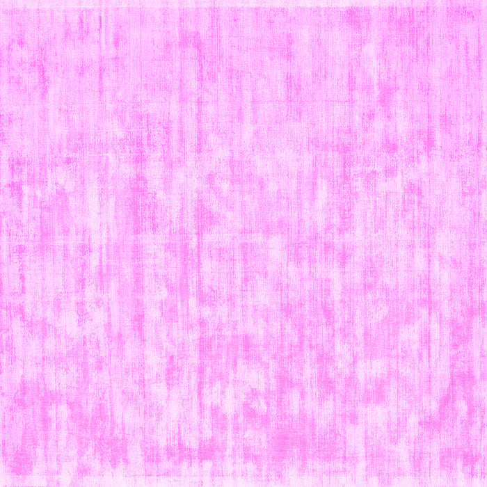Square Machine Washable Solid Pink Modern Rug, wshcon2945pnk