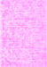 Machine Washable Solid Pink Modern Rug, wshcon2945pnk