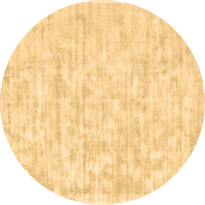 Round Solid Brown Modern Rug, con2945brn