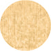 Round Solid Brown Modern Rug, con2945brn