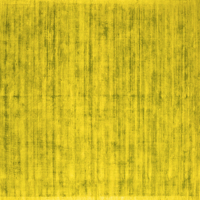 Square Abstract Yellow Contemporary Rug, con2946yw
