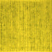 Square Abstract Yellow Contemporary Rug, con2946yw