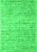 Serging Thickness of Machine Washable Abstract Green Contemporary Area Rugs, wshcon2946grn