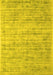 Abstract Yellow Contemporary Rug, con2946yw