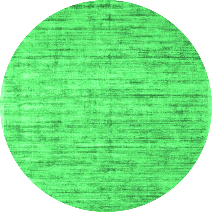 Square Abstract Green Contemporary Rug, con2946grn