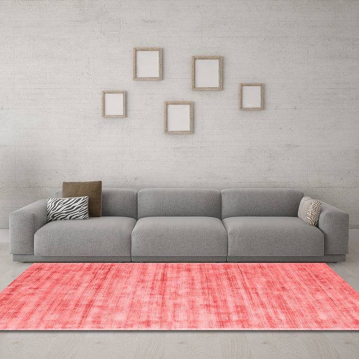 Contemporary Red Washable Rugs
