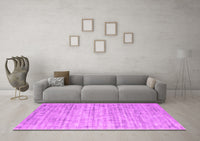 Machine Washable Abstract Pink Contemporary Rug, wshcon2946pnk