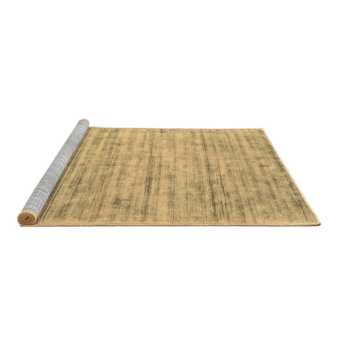 Sideview of Machine Washable Abstract Brown Contemporary Rug, wshcon2946brn