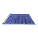 Sideview of Machine Washable Abstract Blue Contemporary Rug, wshcon2947blu