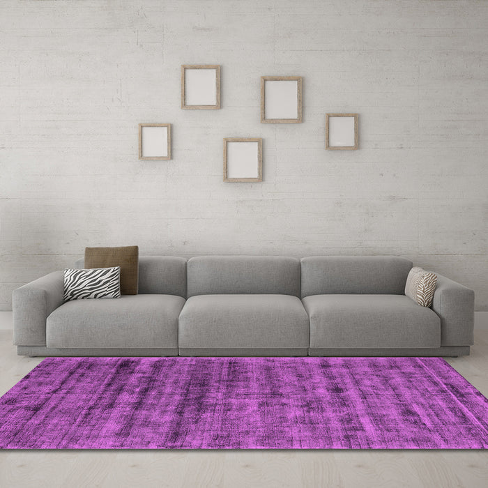 Machine Washable Abstract Pink Contemporary Rug in a Living Room, wshcon2947pnk