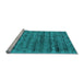 Sideview of Machine Washable Abstract Light Blue Contemporary Rug, wshcon2947lblu