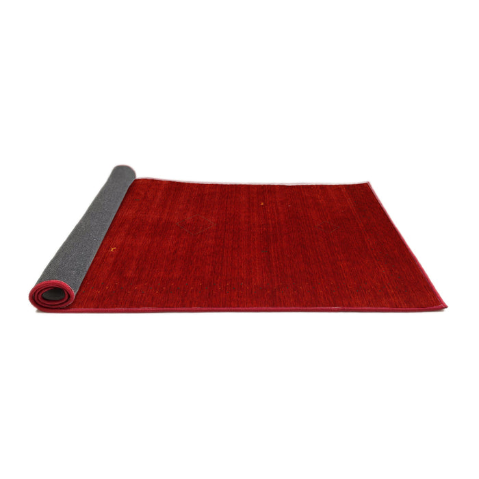 Thickness of Contemporary Red Modern Rug, con2948