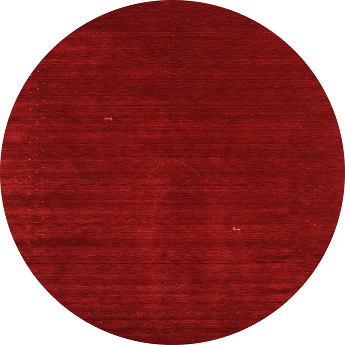 Square Abstract Orange Contemporary Rug, con2948org