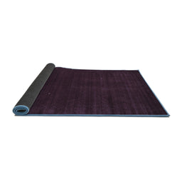 Sideview of Abstract Blue Contemporary Rug, con2948blu