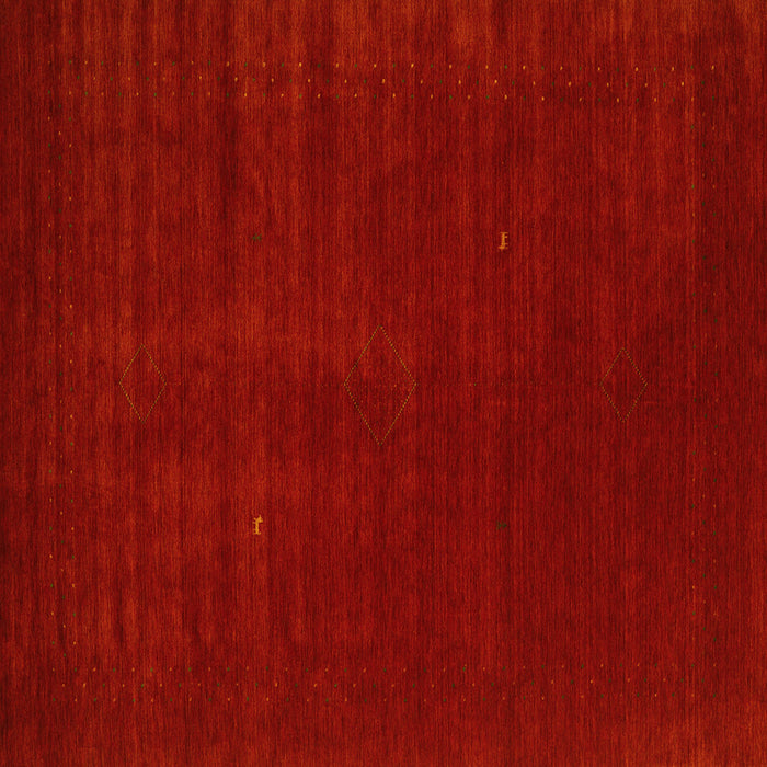 Square Machine Washable Abstract Yellow Contemporary Rug, wshcon2948yw