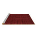 Sideview of Machine Washable Abstract Brown Contemporary Rug, wshcon2948brn