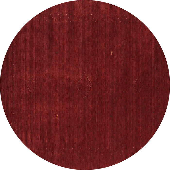 Round Abstract Brown Contemporary Rug, con2948brn